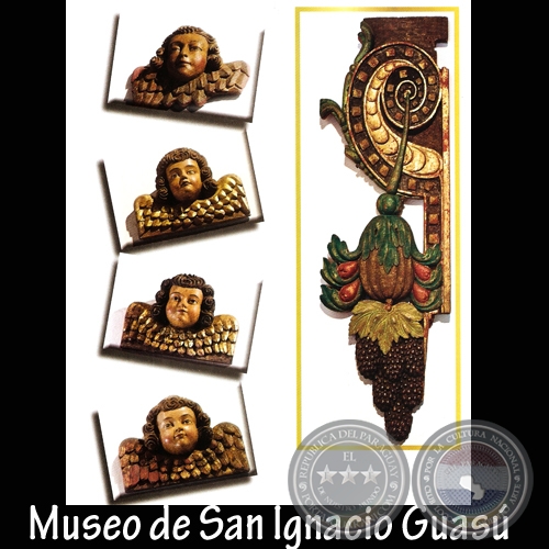 Querubines y Detalle del retablo del altar Mayor